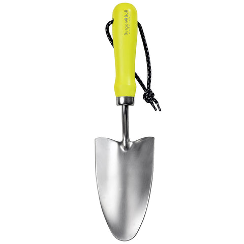 Burgon & Ball FloraBrite RHS-endorsed fluorescent yellow hand trowel