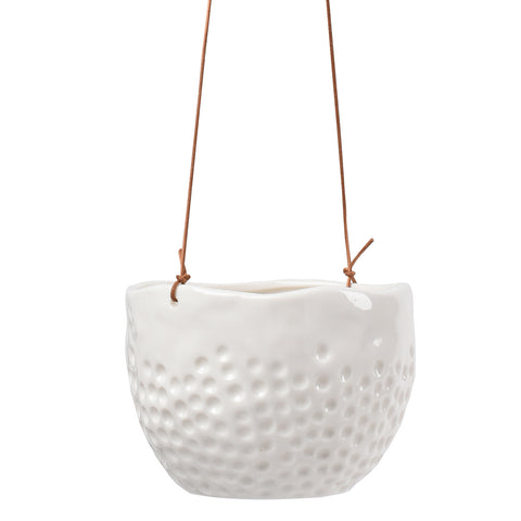 'Dot' hanging plant pot by Burgon & Ball, indoor plant pot