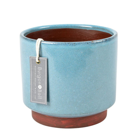 Malibu indoor pot, blue, large, by Burgon & Ball