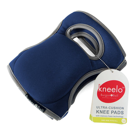 Burgon & Ball Kneelo® gardening knee pads in Navy, memory foam knee pads