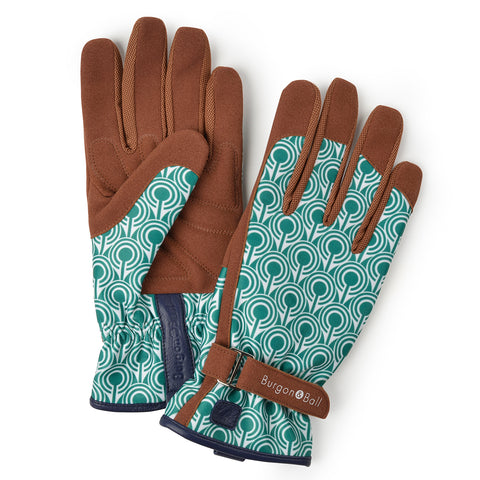 'Love The Glove' women's gardening glove, Deco design, size Small-Medium, by Burgon & Ball