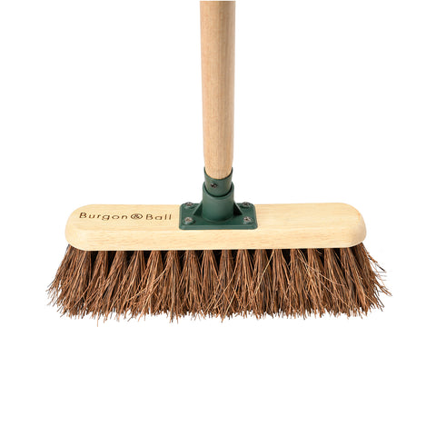 RHS-endorsed 12-inch garden brush with bassine bristles, by Burgon & Ball